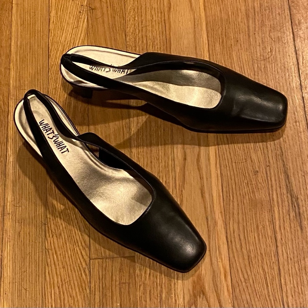 Vintage Black What’s What Pumps